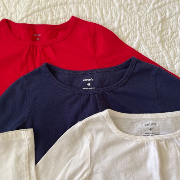 Carter’s Long Sleeve Tops Shirts  Bundle Lot Girls 4T - Picture 4 of 4